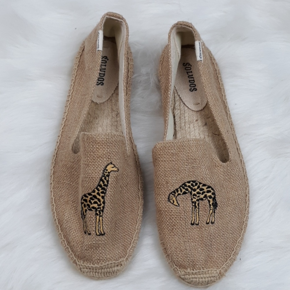 ANTHRO Soludos Giraffee slip on shoes 8.5 7.5 8